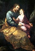 HERRERA, Francisco de, the Elder St Joseph and the Christ Child oil painting on canvas